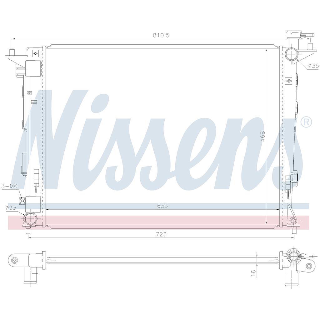 RAD. HYUNDAI Ix35 (09) 1,6GDI / 2,0GDI / 2,0i 16v