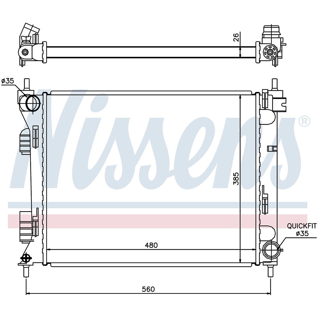 RAD. HYUNDAI ACCENT (11) 1,4CRDi / 1,6CRDI