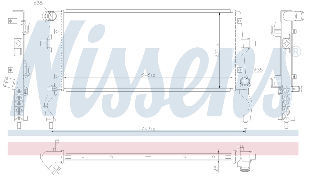 RAD. HYUNDAI KONA (18) 1,0 / 1,6