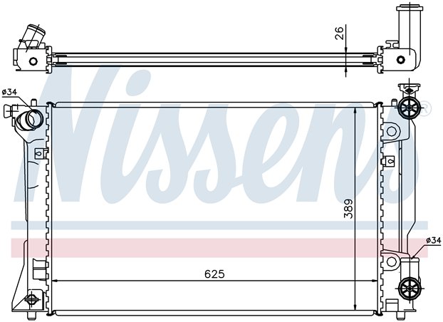 RAD. TOYOTA AVENSIS (03) +/- 2.0