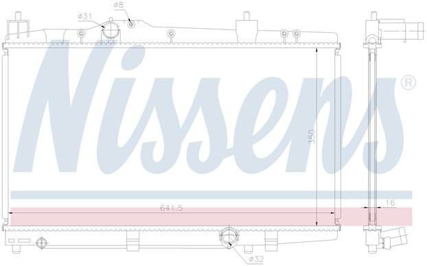 RAD. TOYOTA YARIS/VERSO (99) +/- 1.4D