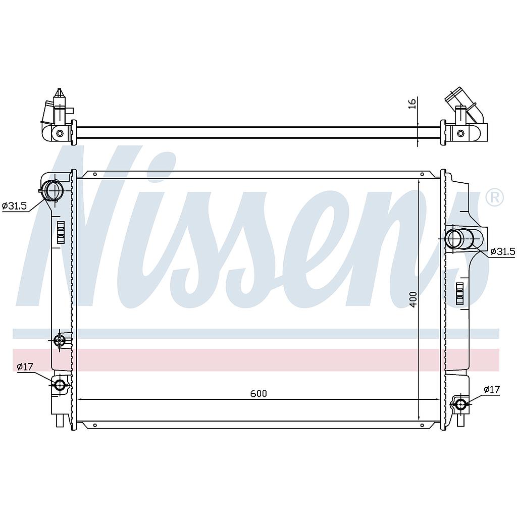 RAD. TOYOTA COROLLA (13) 1,5i HYBRID