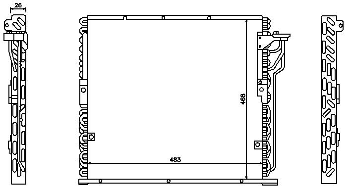 COND. BMW E36/COMPACT/Z3 (90)