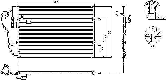 COND. MB W168/VANEO (97) A140/A160/A160CDi/A190/A210