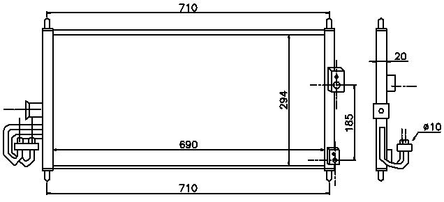 COND. NISSAN PRIMERA P12/ALMERA N16 (00) 1.5/1.8/1.9D/2.2D