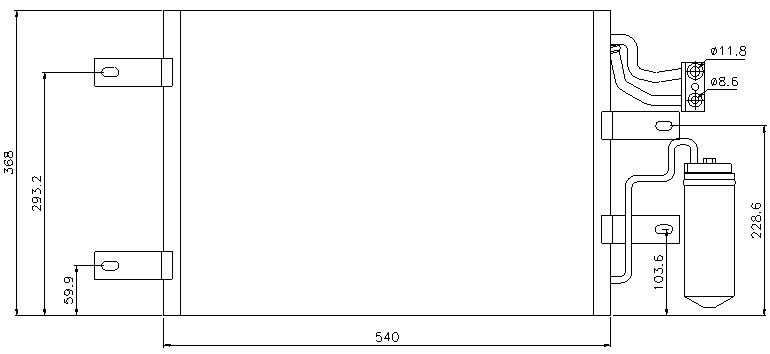 COND. OPEL MERIVA (03) 1.3DTi / 1.6 TURBO / 1.7CDTi