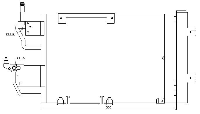 COND. OPEL ASTRA H/ZAFIRA B (04) 1.3CDTi/1.7CDTi/1.9CDTi/2.0