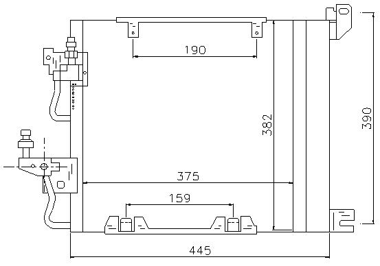 COND. OPEL ASTRA H/ZAFIRA B (05) 1.3CDTi/1.7CDTi/1.9CDTi
