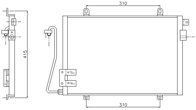 COND. RENAULT CLIO II (98-00) 1.2/1.4/1.6