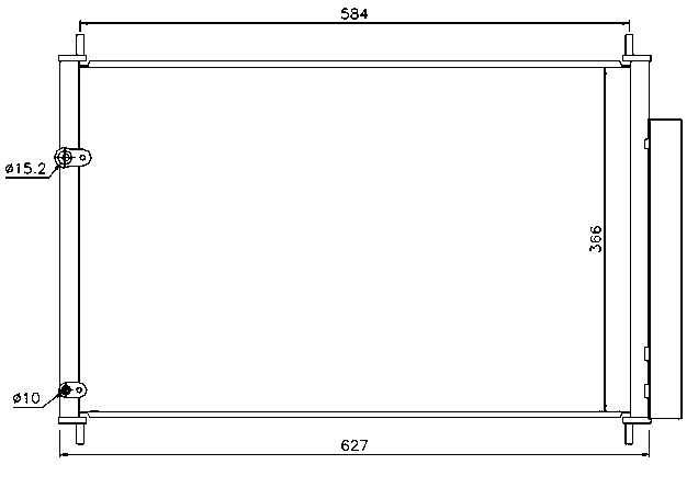 COND. TOYOTA AURIS/AVENSIS/COROLLA/VERSO (06)
