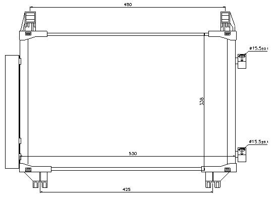 COND. TOYOTA YARIS (05) 1.0 / 1.3