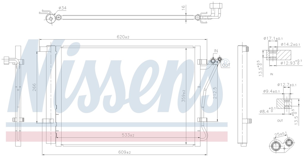 COND. HYUNDAI I20 (08) 1,2 / 1,4 / 1,6