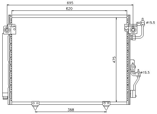 COND. MITSUBISHI MONTERO (00)