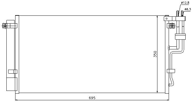 COND. KIA CARENS (06) 1.6CDRi/2.0CDRi