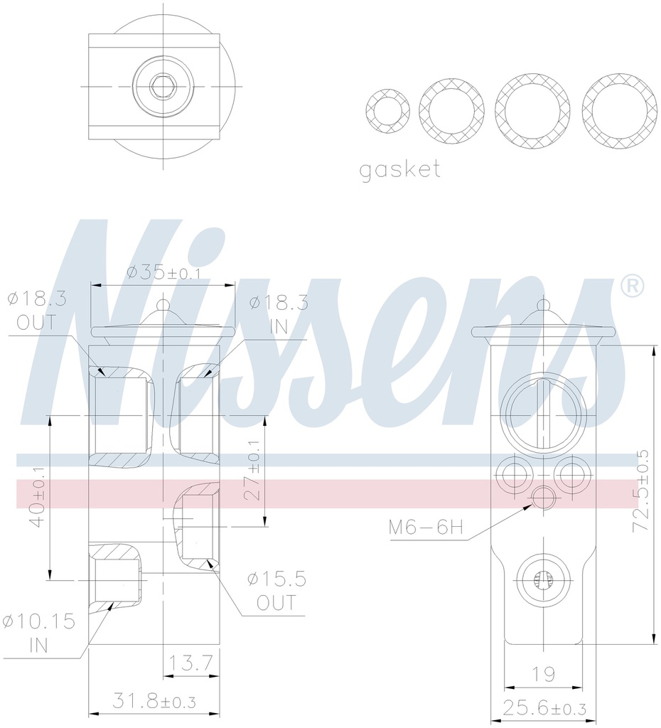 VALV. EXP. TOYOTA AURIS (07) 1,3 / 1,4 / 1,4D / 1,6 / 1,8 / 2,0D / 2,2D