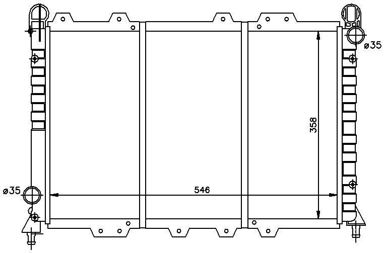 RAD. ALFA ROMEO 145/146 (94) +/- 1.3/1.6/1.7