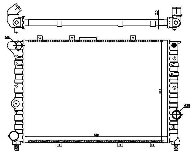 RAD. ALFA ROMEO 156 (97) +/-1.9JTD/2.4JTD