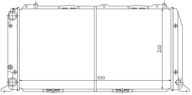 RAD. AUDI 80/90/COUPE/CABRIOLET (86) -1.4/1.6/1.8/2.0