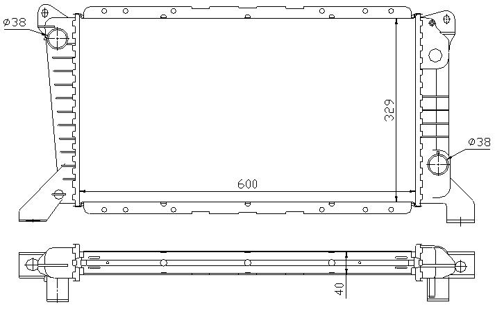 RAD. FORD TRANSIT IV (94) 2.5D