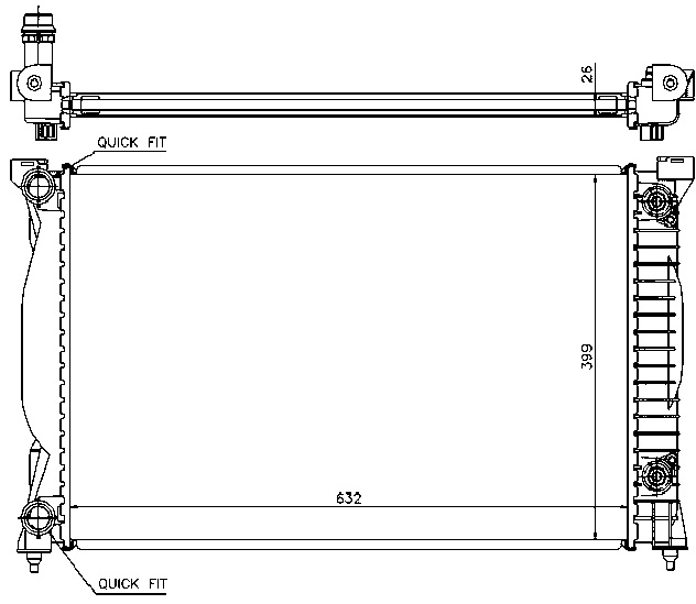 RAD. VAG (00) A4/A6/EXEO + AUT 1.8/1.9TDi/2.0FSi/2.0TDi