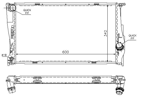 RAD. BMW SERIE 1/3/X1 (04) +/- M/A E81/E90/E84 DIESEL