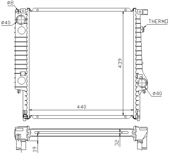 RAD. BMW 3 E30 (87) + 320i/325i