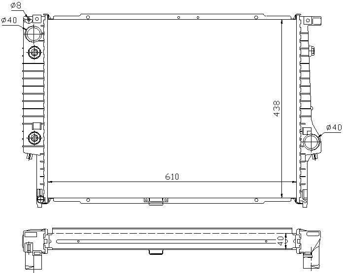 RAD. BMW 5/7 E32/E34 (86) +/- M/A 530/535/M5/730/735