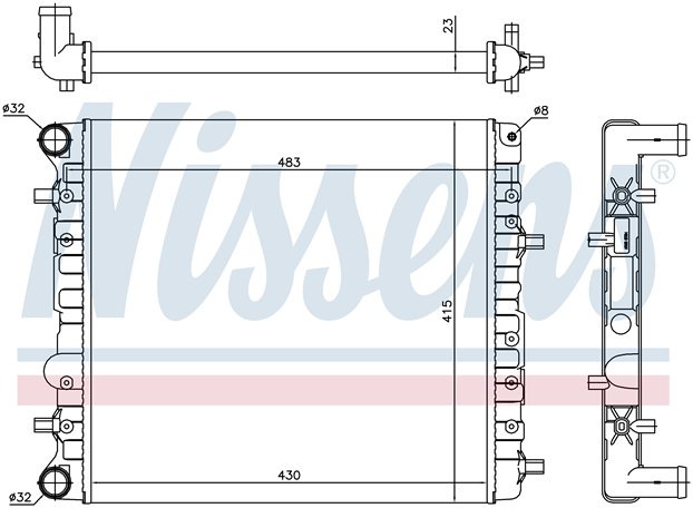 RAD. VW FOX (05) - 1.4i 16v / 1.6i 16v