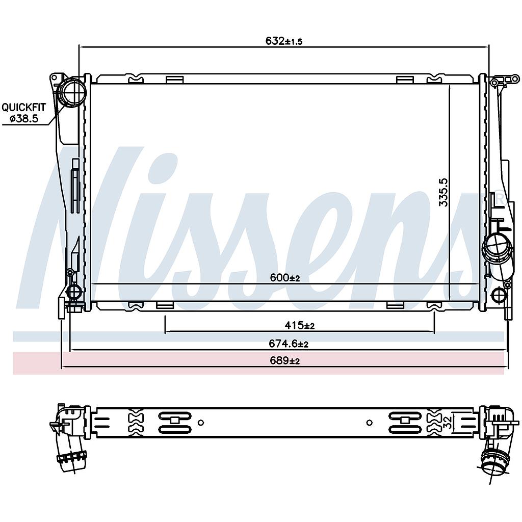 RAD. BMW SERIE 1 E81 (04) 135i