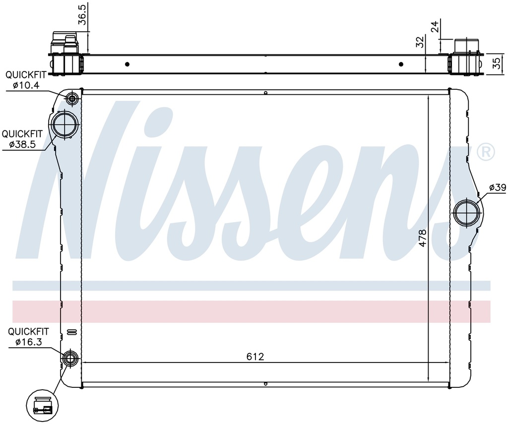 RAD. BMW SERIE 5 F10 (10) 523 / 528 / 530