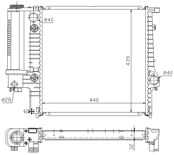 RAD. BMW E36/Z3 (90) + AUT 316/318/320/325