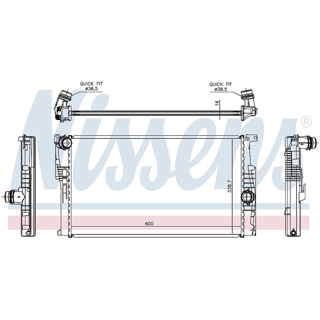 RAD. BMW SERIE 1 F20 (11) 114D / 116D / 118D / 120D