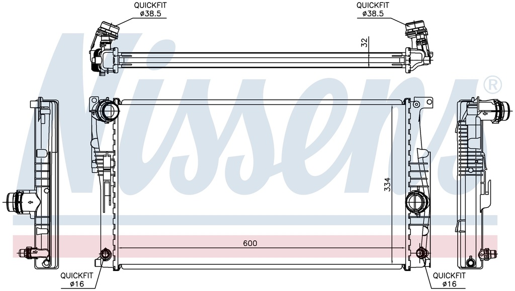 RAD. BMW SERIES F20 (11) 116i