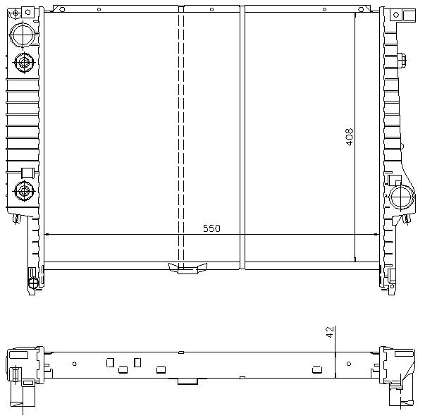 RAD. BMW 3 E36 (90) AUT +/- 325 TD