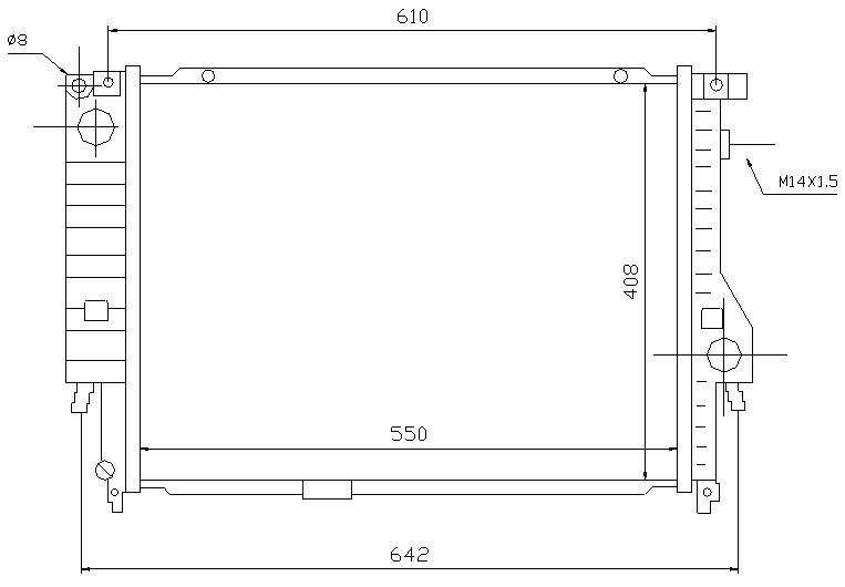 RAD. BMW 3 E36 (92) M/A +/- M3 / 325TD / Z3