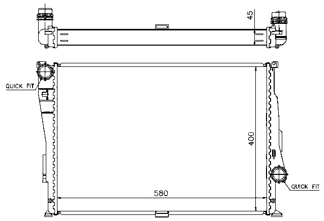 RAD. BMW SERIE 3 E46 (98) +/- M3