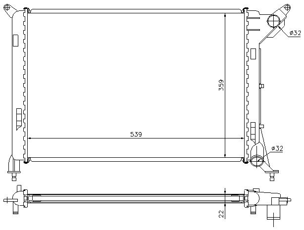 RAD. MINI ONE/COOPER (01) - M/A 1.4i / 1.6i