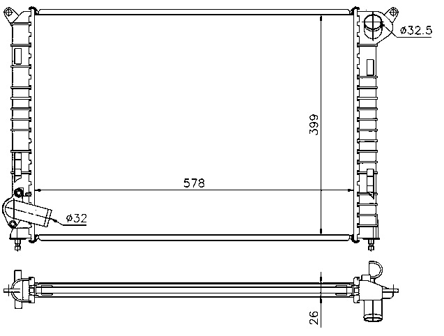 RAD. MINI ONE/COOPER (01) + 1.6i 16v