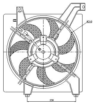 EL HYUNDAI COUPE II (02) VENT RADIADOR