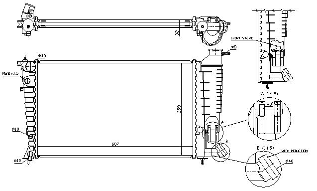 RAD. PSA (93) AUT +/- ZX/306 1.6/1.8/2.0