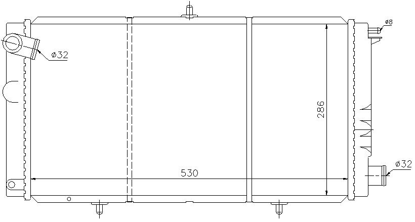 RAD. CITROEN VISA/C-15 (84) -1.1E / 1.3E/1.8D