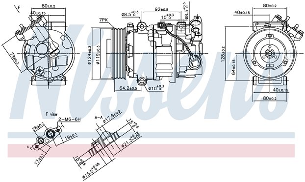 COMP. RENAULT MEGANE/SCENIC (08) 1.9D/2.0/2.0D 6SEL14C