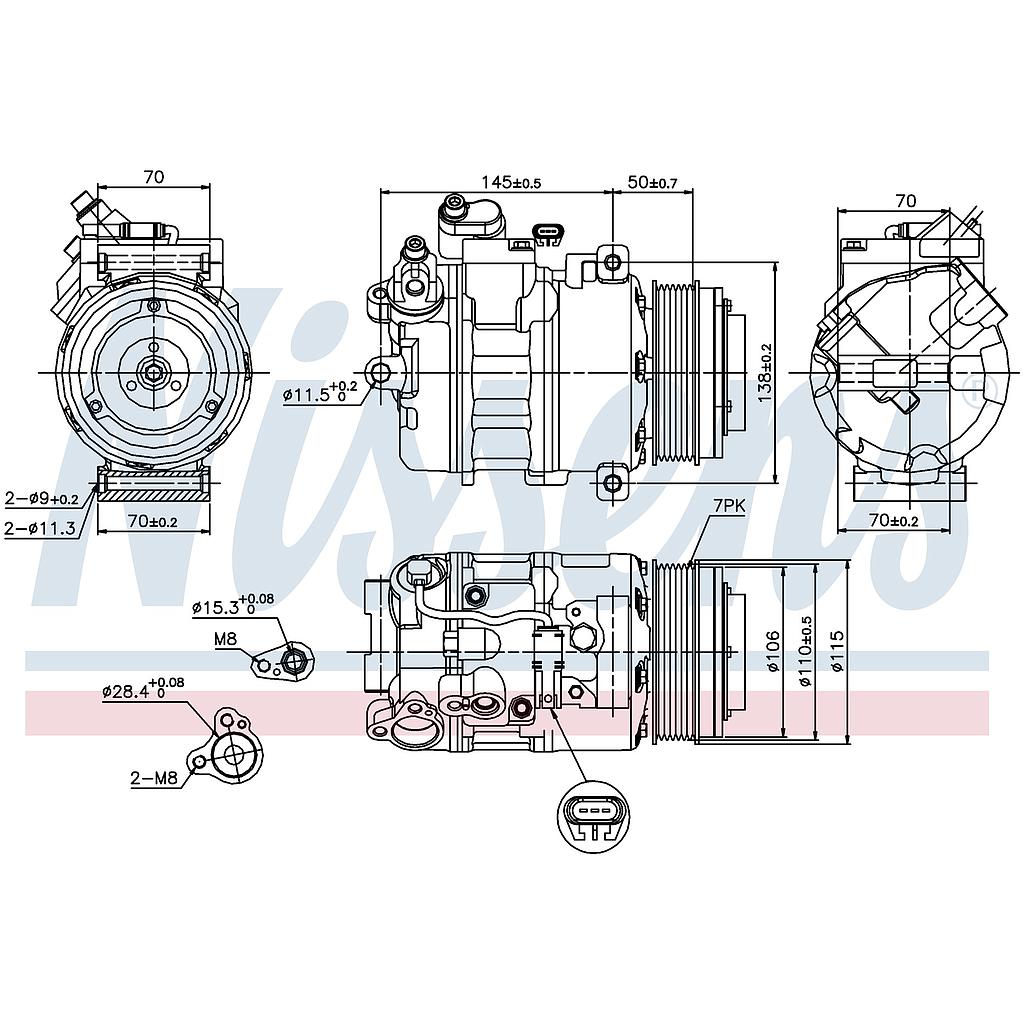 COMP. BMW SERIE 5/SERIE 7/X5/X6 (09) 7SBU