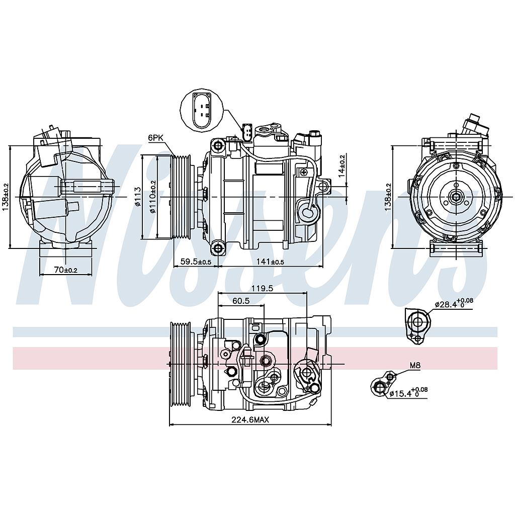 COMP. VAG / PORSCHE (06) Q7 / CAYENNE / TUAREG 7SEU16C