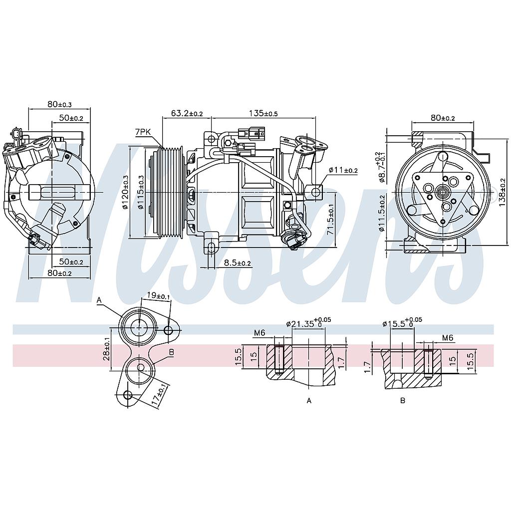 COMP. RENAULT CLIO/CAPTUR (13) ZEXEL VCS-14EC