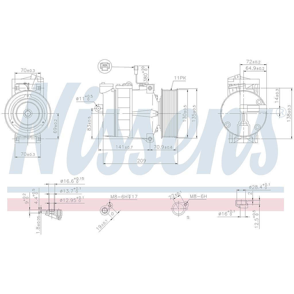 COMP. MB ACTROS (96) 7SBU16C POLY-V11 24v