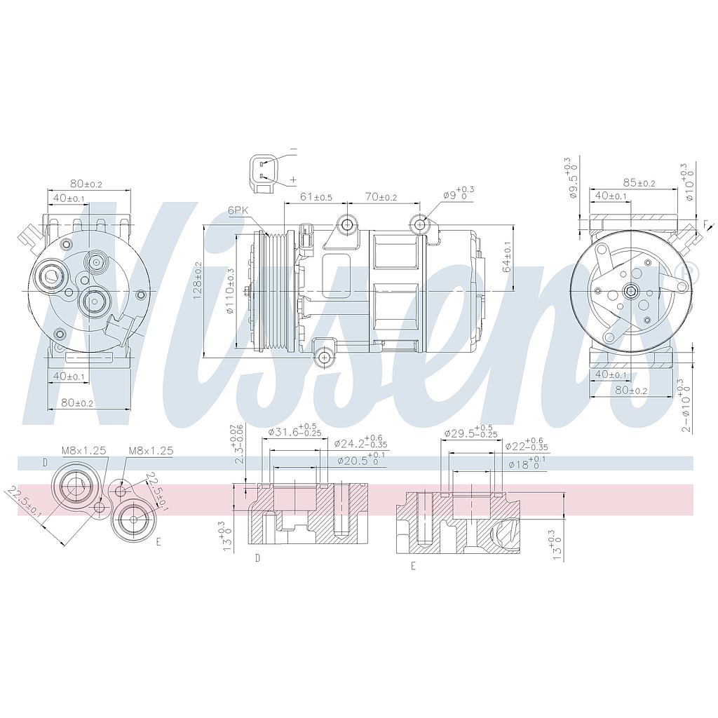 COMP. FORD/VOLVO (06) GALAXY/MONDEO/S80 DIESEL VS16 POLY-V6