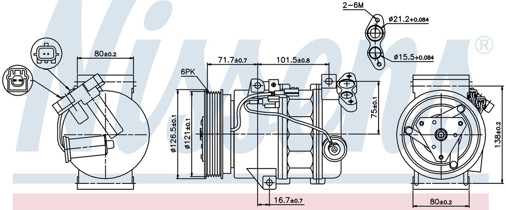COMP. RENAULT LAGUNA (08) DCS17EC POLY-V6
