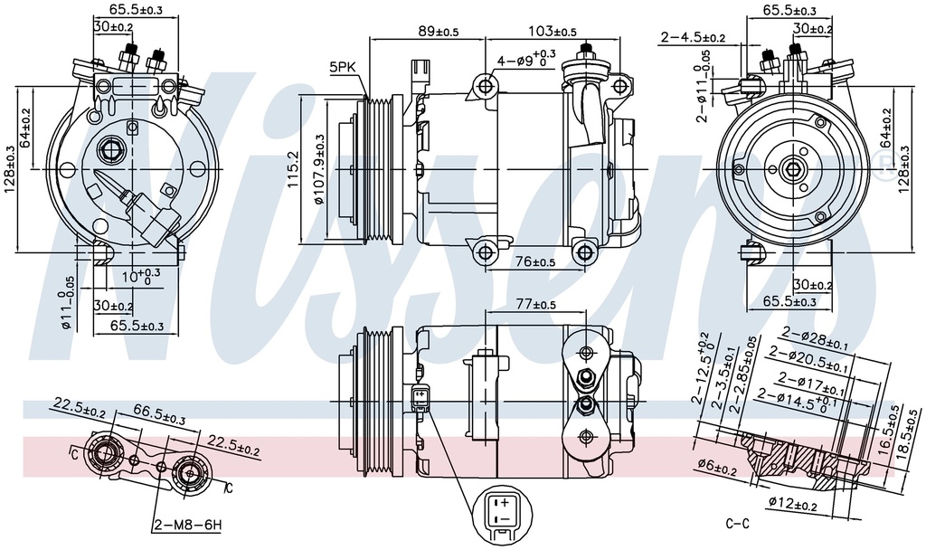 COMP. FORD FOCUS (05) 1,4
