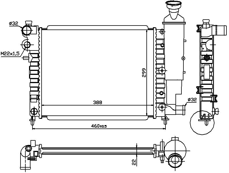 RAD. PSA (91) - 106/SAXO 1.0 / 1.1 / 1.4 / 1.6